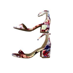 Dream Pairs Floral Heels Formal Chunky Block Heel Workwear Office Business